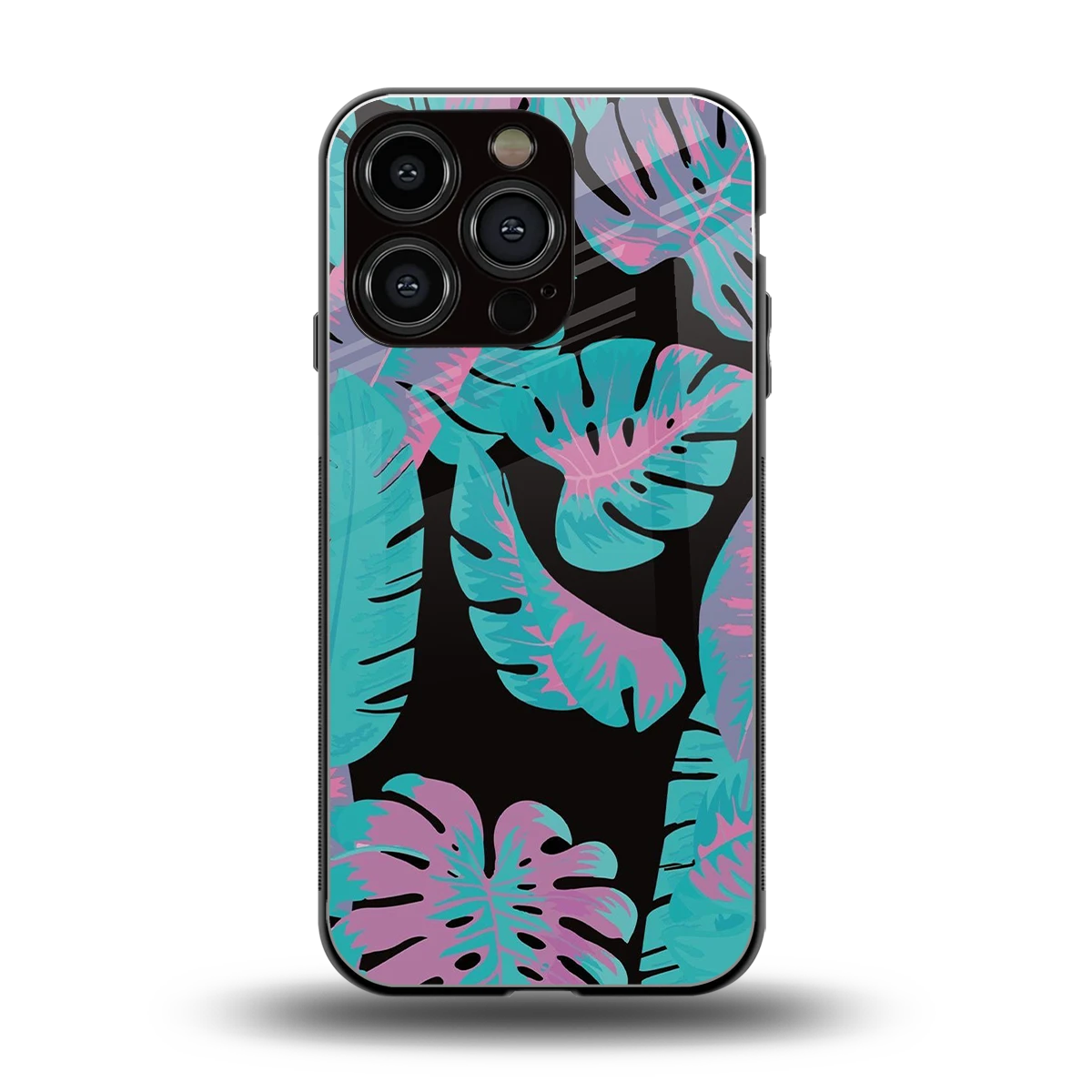 Twilight Foliage back phone cover | glass case for iphone 16 pro
