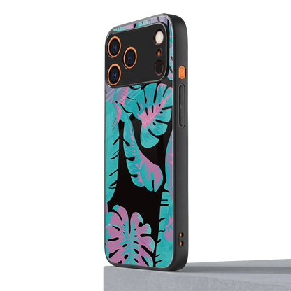 Twilight Foliage iphone 17 pro mobile cover | shockproof glass phone case
