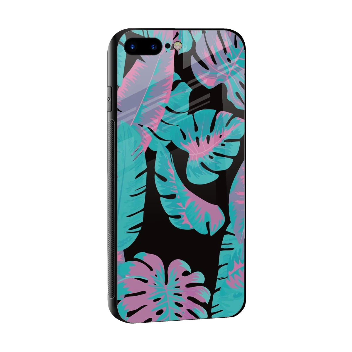 Twilight Foliage sleek iphone 8 plus cover with tempered glass back and TPU edges