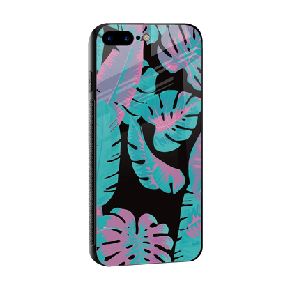 Twilight Foliage sleek iphone 8 plus cover with tempered glass back and TPU edges