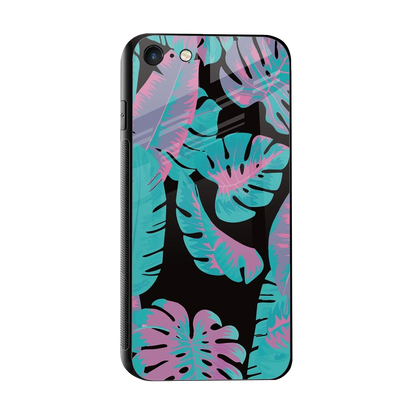 Twilight Foliage sleek iphone 7 cover with tempered glass back and TPU edges