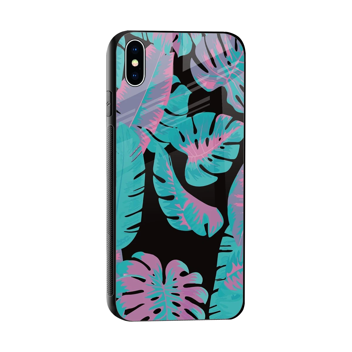 Twilight Foliage sleek iphone xs max cover with tempered glass back and TPU edges