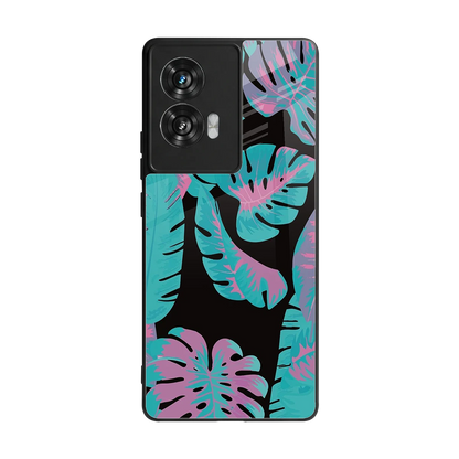 Twilight Foliage back phone cover | glass case for motorola edge 50 fusion