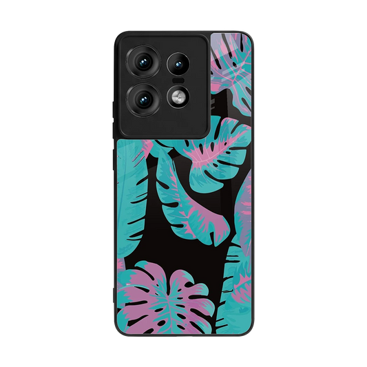 Twilight Foliage back phone cover | glass case for motorola edge 50 pro