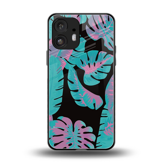 Twilight Foliage back phone cover | glass case for nothing phone 2
