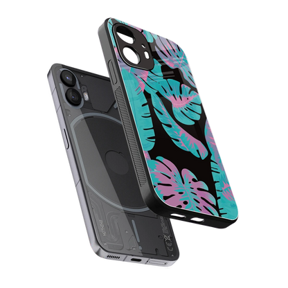 Twilight Foliage sleek nothing phone 2 cover with tempered glass back and TPU edges