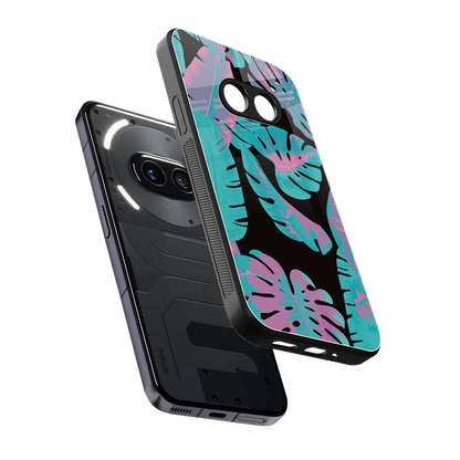 Twilight Foliage sleek nothing phone 2a cover with tempered glass back and TPU edges