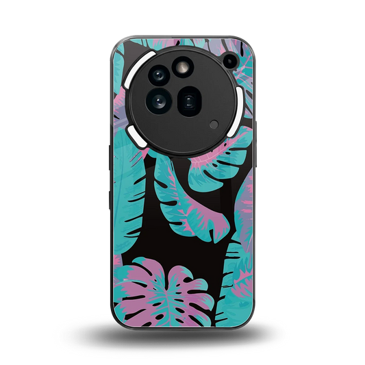 Twilight Foliage back phone cover | glass case for nothing phone 3a pro