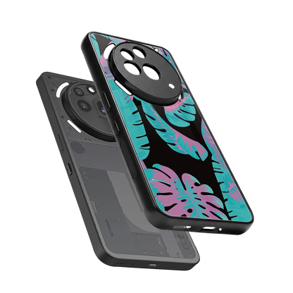 Twilight Foliage sleek nothing phone 3a pro cover with tempered glass back and TPU edges