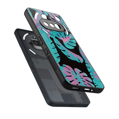 Twilight Foliage sleek nothing phone 3a cover with tempered glass back and TPU edges