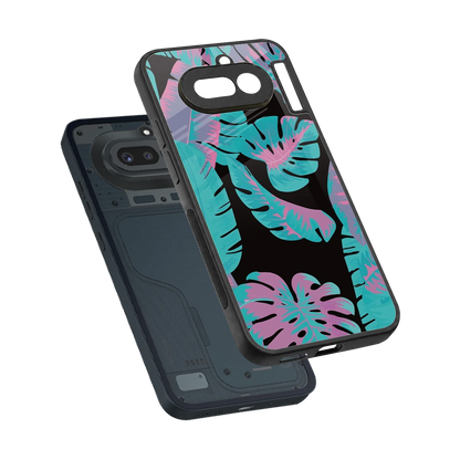 Twilight Foliage sleek nothing phone 4a cover with tempered glass back and TPU edges