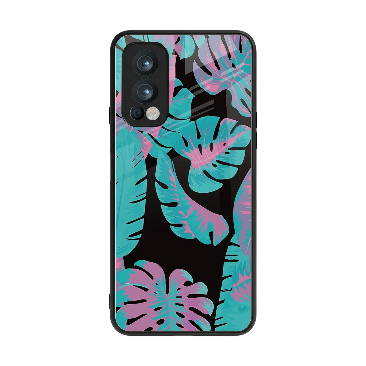 Twilight Foliage back phone cover | glass case for oneplus nord 2