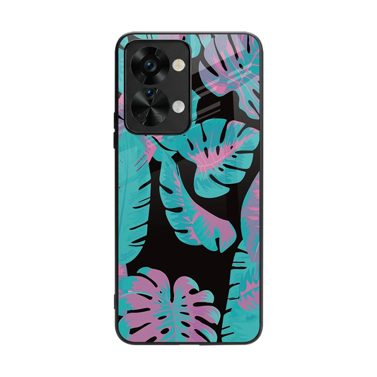 Twilight Foliage back phone cover | glass case for oneplus nord 2t