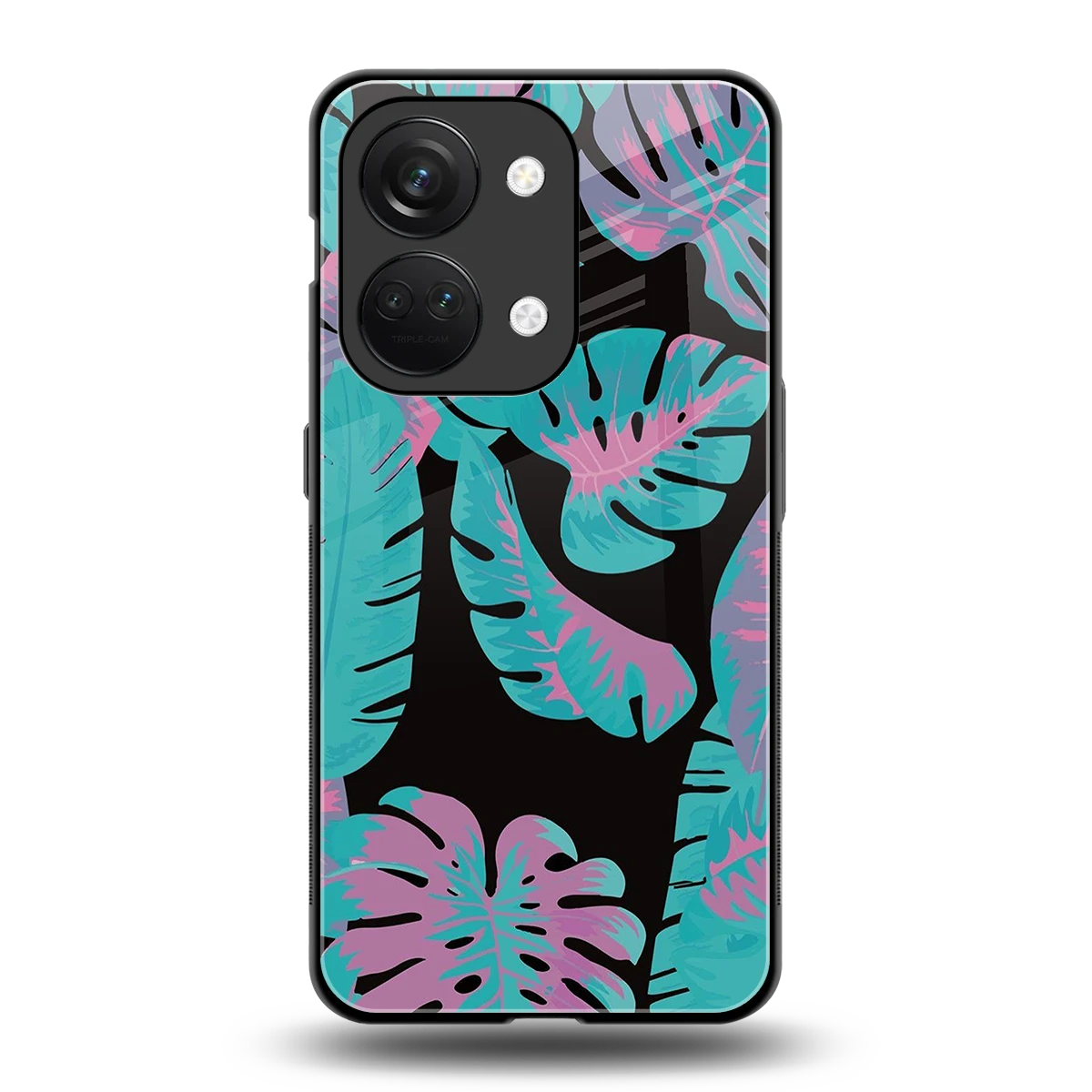 Twilight Foliage back phone cover | glass case for oneplus nord 3