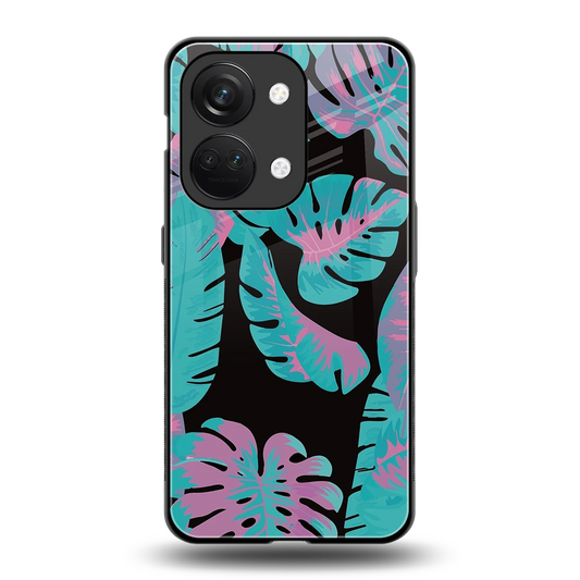 Twilight Foliage back phone cover | glass case for oneplus nord 3