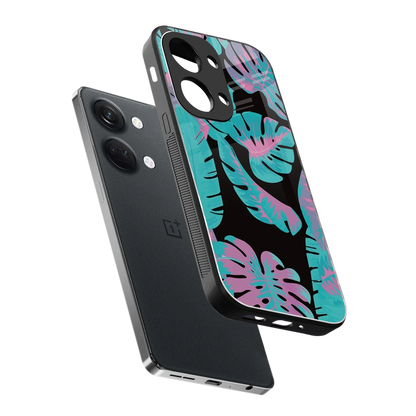 Twilight Foliage sleek oneplus nord 3 cover with tempered glass back and TPU edges