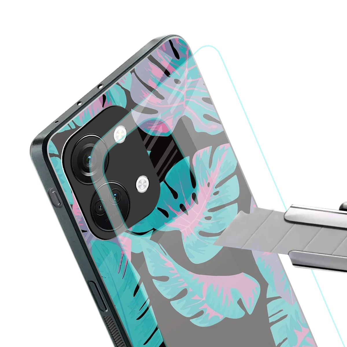 Twilight Foliage stylish phone case for oneplus nord 3 | glossy glass and slim fit