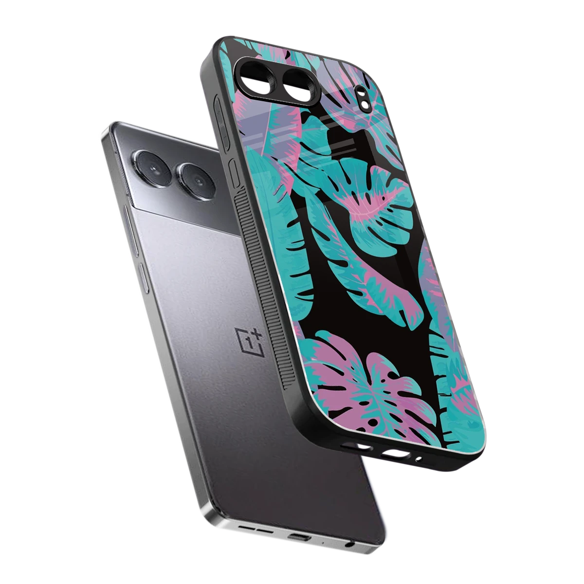 Twilight Foliage sleek oneplus nord 4 cover with tempered glass back and TPU edges