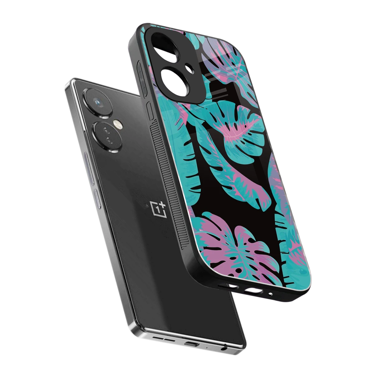 Twilight Foliage sleek oneplus nord ce 3 cover with tempered glass back and TPU edges
