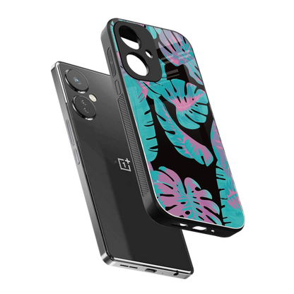 Twilight Foliage sleek oneplus nord ce 3 cover with tempered glass back and TPU edges