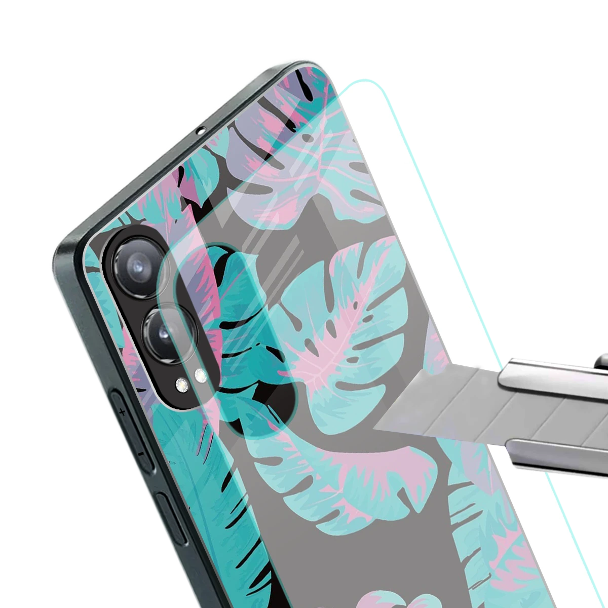Twilight Foliage stylish phone case for oneplus nord ce 4 lite | glossy glass and slim fit