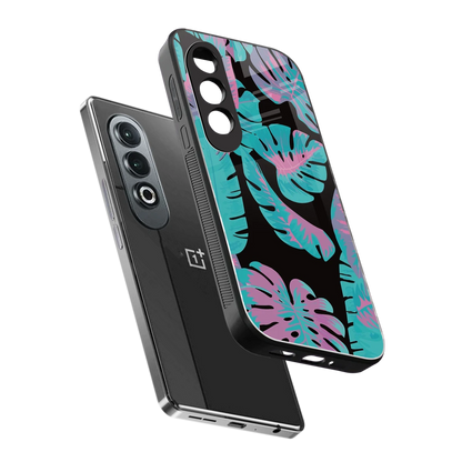 Twilight Foliage sleek oneplus nord ce 4 cover with tempered glass back and TPU edges