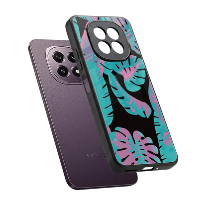 Twilight Foliage sleek oppo f29 5g cover with tempered glass back and TPU edges