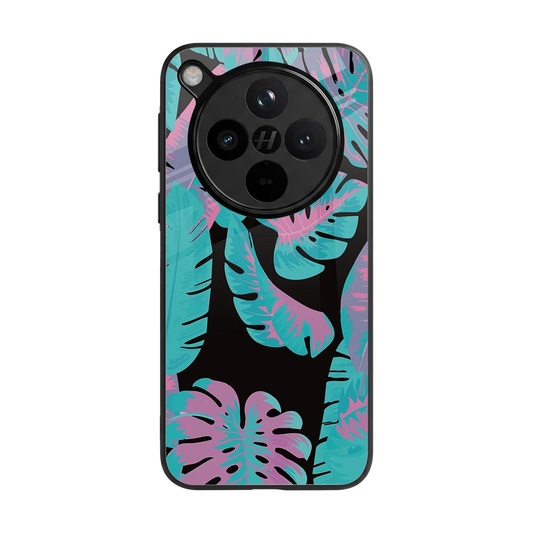 Twilight Foliage back phone cover | glass case for oppo find x8
