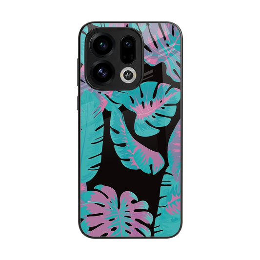 Twilight Foliage back phone cover | glass case for oppo find x9