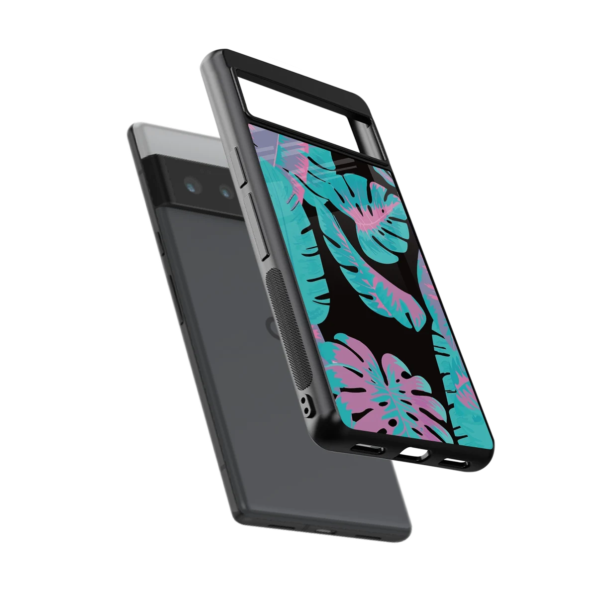 Twilight Foliage sleek google pixel 6 pro cover with tempered glass back and TPU edges