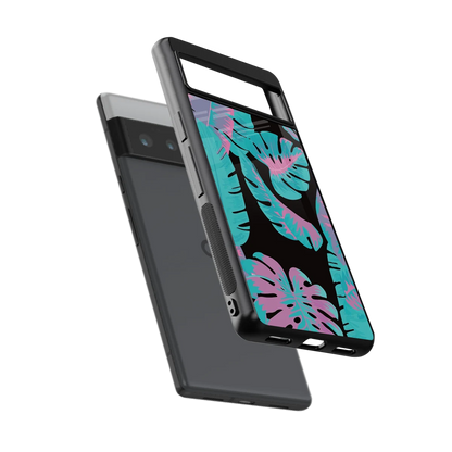 Twilight Foliage sleek google pixel 6 pro cover with tempered glass back and TPU edges