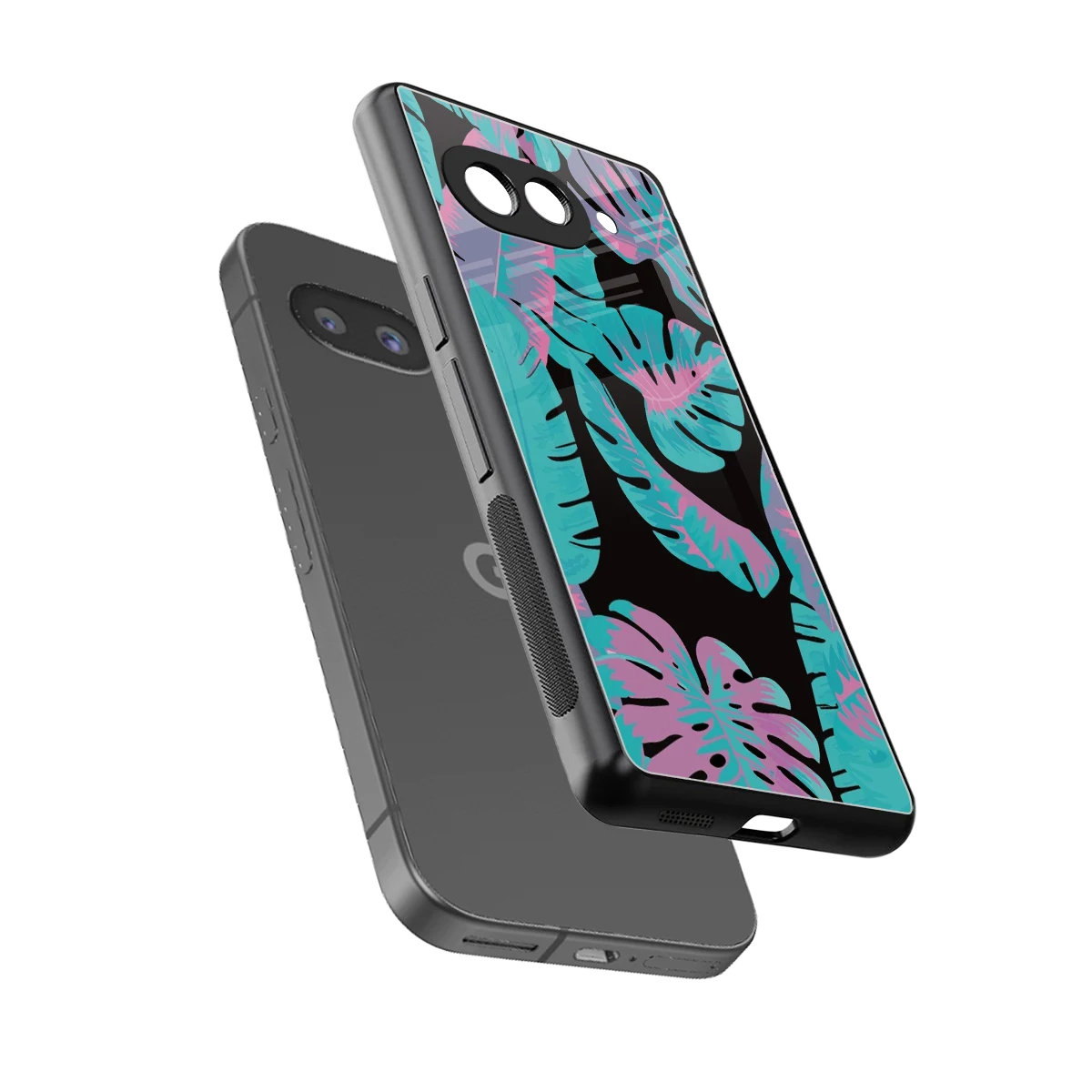 Twilight Foliage sleek google pixel 10a cover with tempered glass back and TPU edges