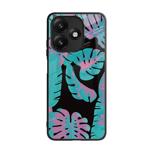 Twilight Foliage back phone cover | glass case for redmi 12 5g