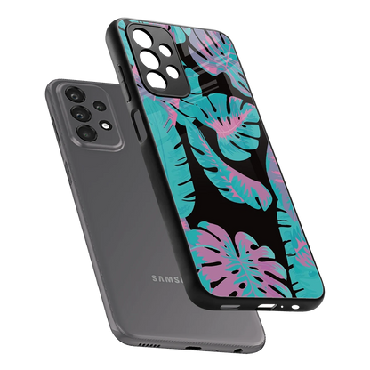 Twilight Foliage sleek samsung galaxy a23 cover with tempered glass back and TPU edges