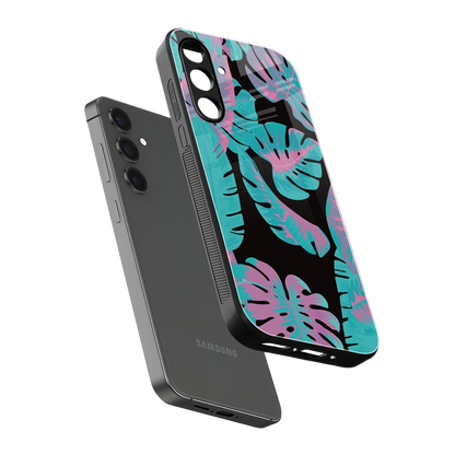 Twilight Foliage sleek samsung galaxy a14 5g cover with tempered glass back and TPU edges