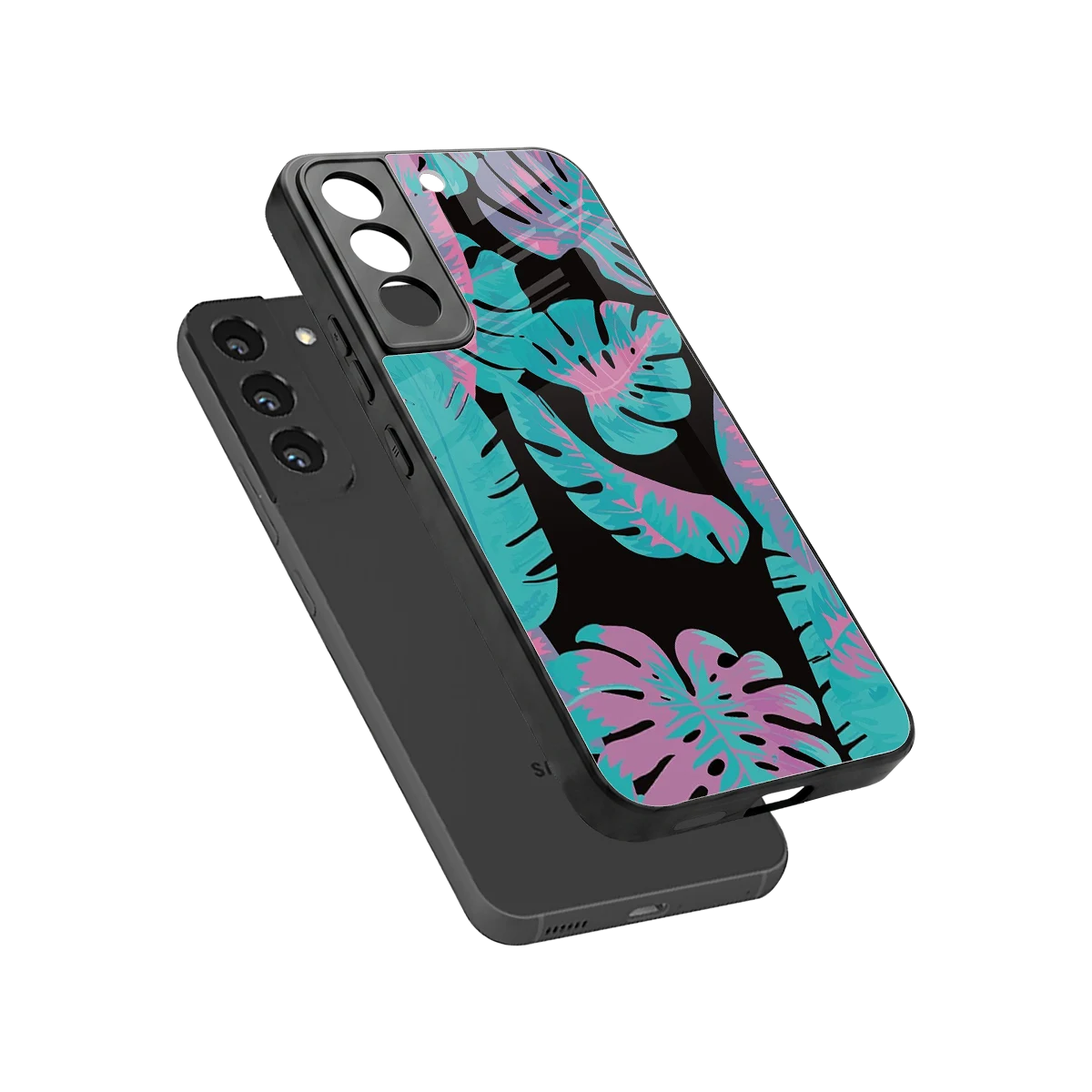 Twilight Foliage sleek samsung galaxy s22 cover with tempered glass back and TPU edges