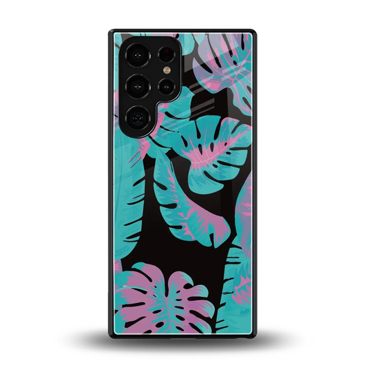 Twilight Foliage back phone cover | glass case for samsung galaxy s25 ultra