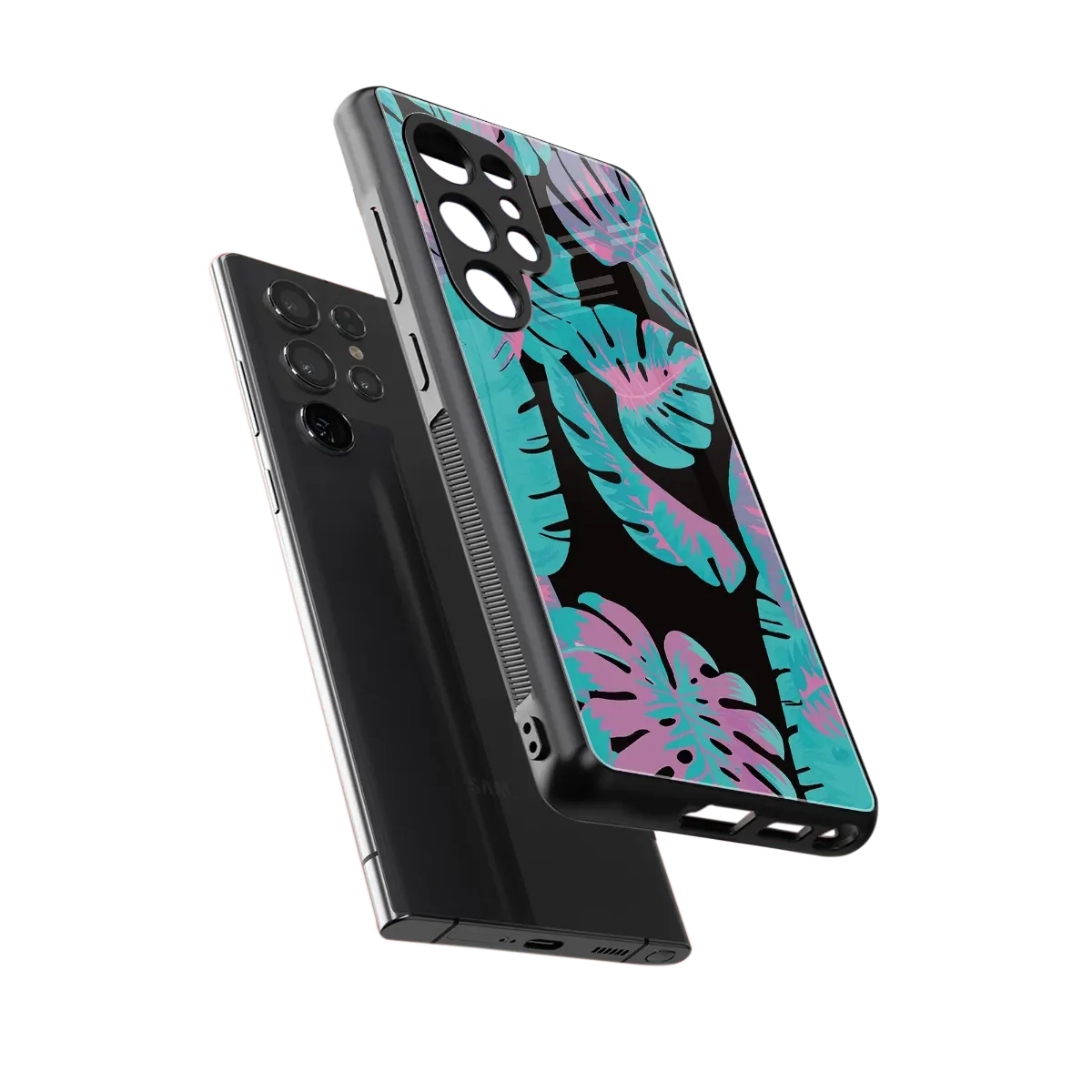 Twilight Foliage sleek samsung galaxy s25 ultra cover with tempered glass back and TPU edges
