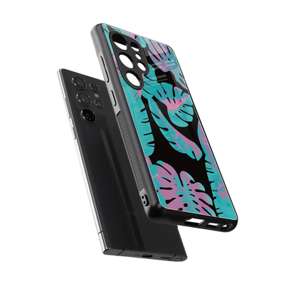 Twilight Foliage sleek samsung galaxy s25 ultra cover with tempered glass back and TPU edges