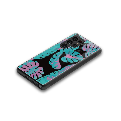 Twilight Foliage stylish phone case for samsung galaxy s25 ultra | glossy glass and slim fit