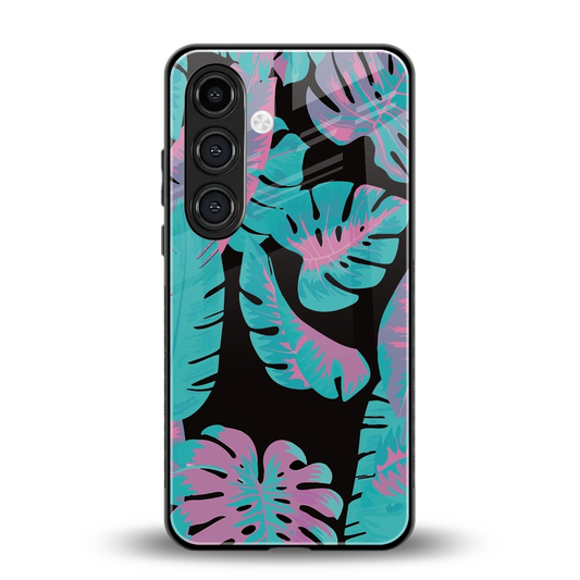 Twilight Foliage back phone cover | glass case for samsung galaxy s24