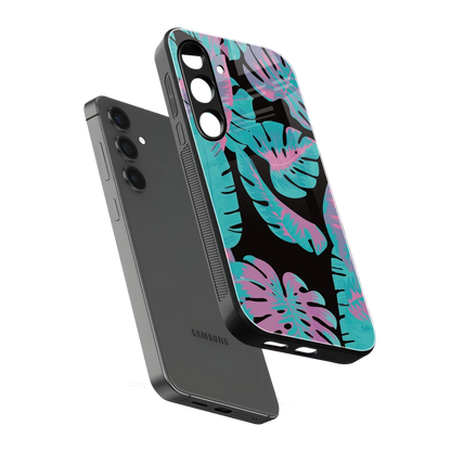 Twilight Foliage sleek samsung galaxy s24 cover with tempered glass back and TPU edges