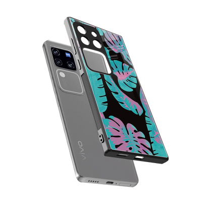 Twilight Foliage sleekvivo v30 pro cover with tempered glass back and TPU edges