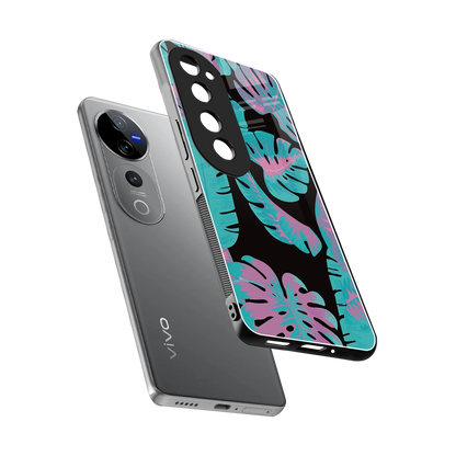Twilight Foliage sleek vivo v40 pro cover with tempered glass back and TPU edges