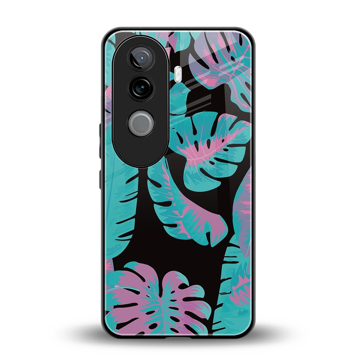 Twilight Foliage back phone cover | glass case for vivo v40e