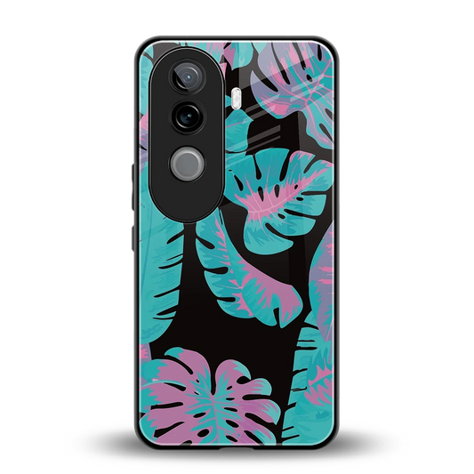 Twilight Foliage back phone cover | glass case for vivo v40e