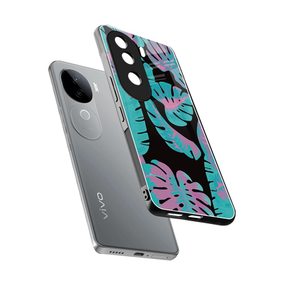 Twilight Foliage sleek vivo v40e cover with tempered glass back and TPU edges