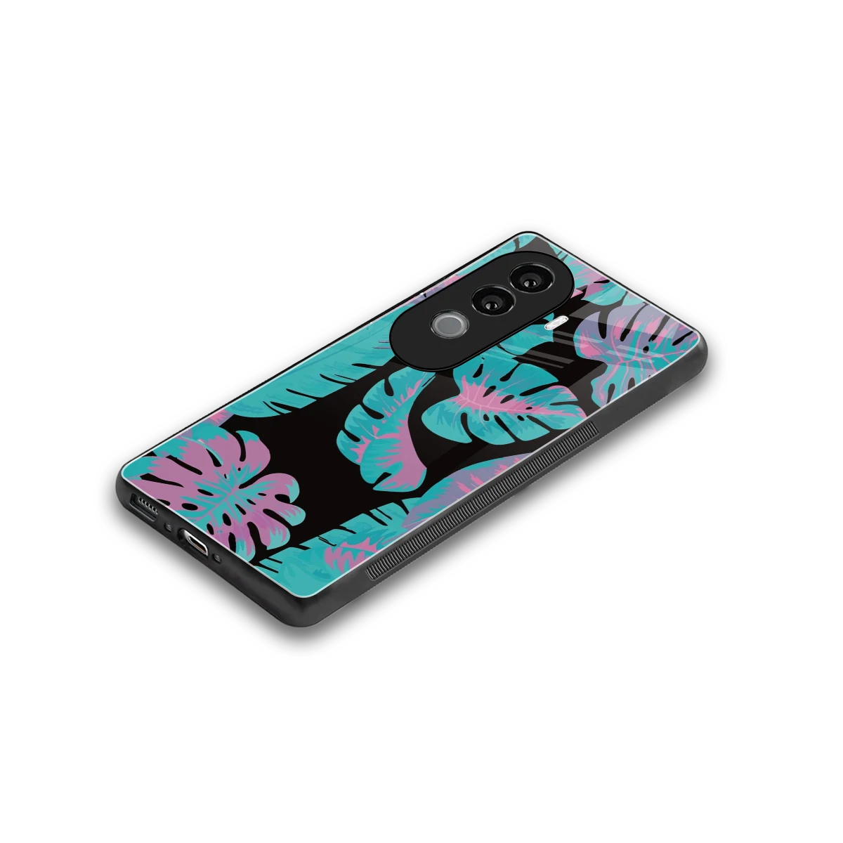 Twilight Foliage stylish phone case for vivo v40e | glossy glass and slim fit