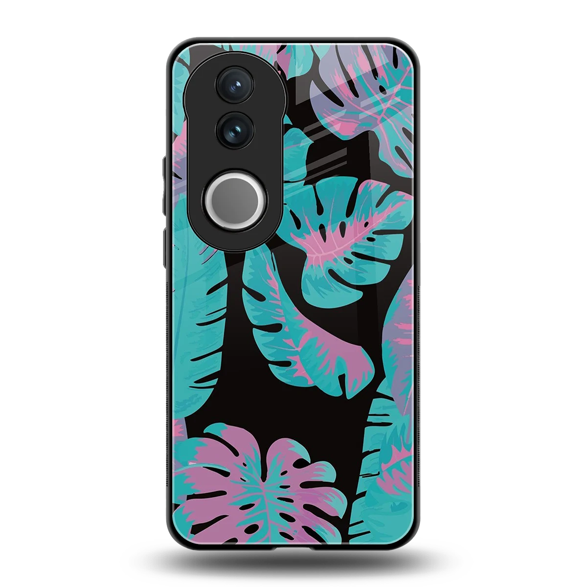 Twilight Foliage back phone cover | glass case for vivo v50