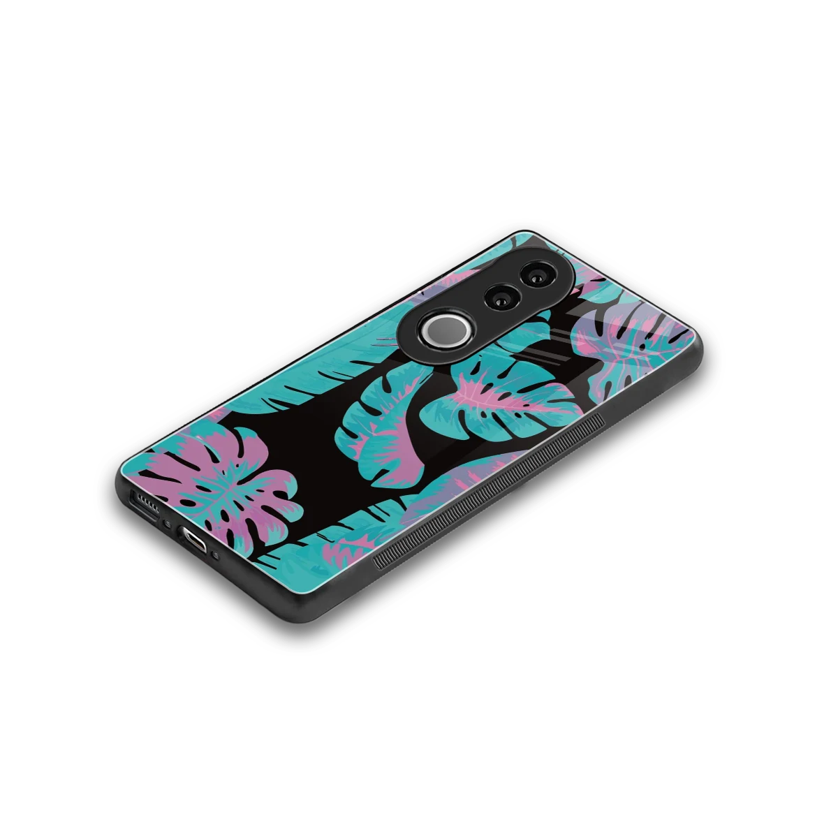 Twilight Foliage stylish phone case for vivo v50 | glossy glass and slim fit